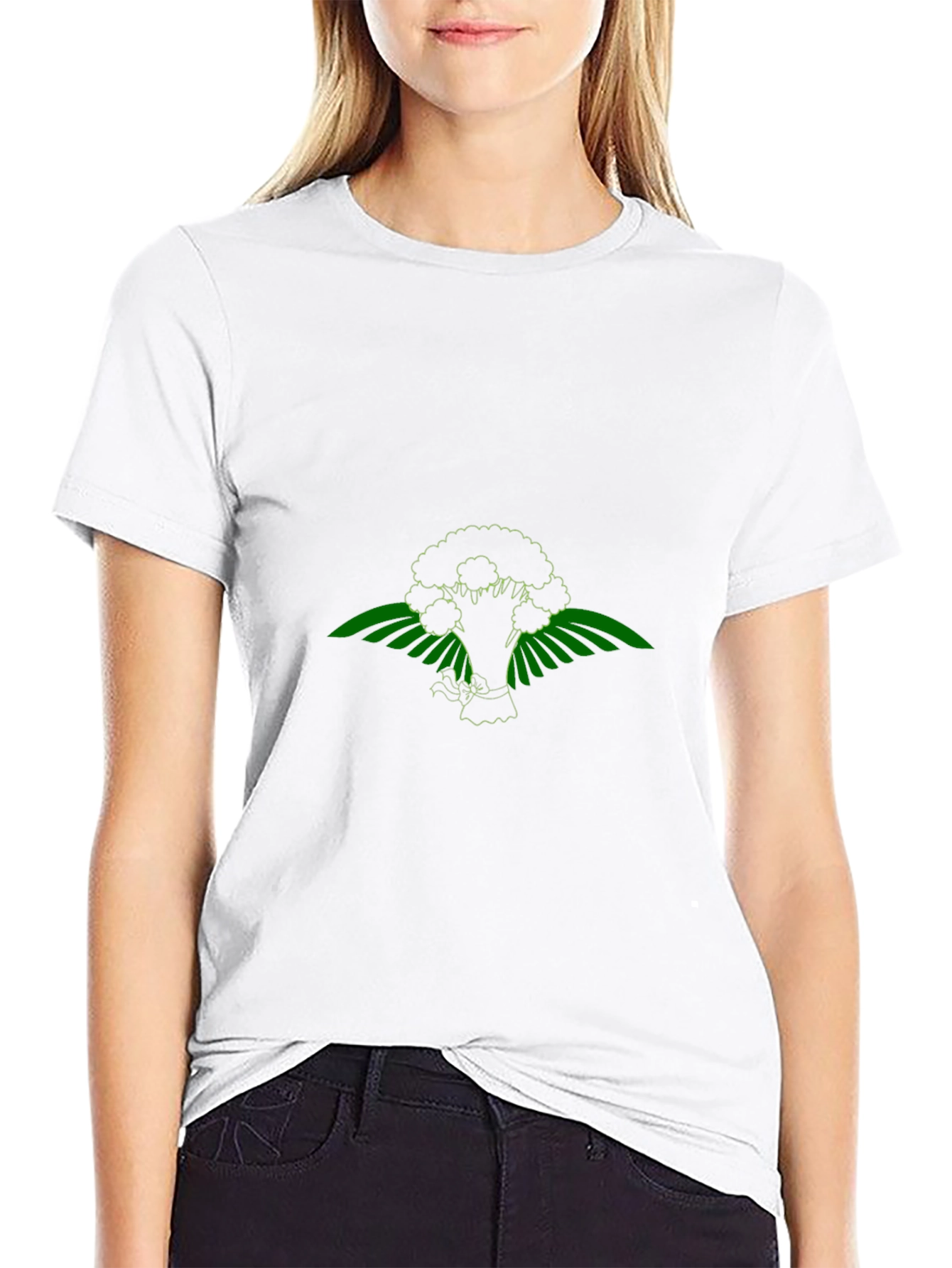 Green Broccoli Graphic Tee