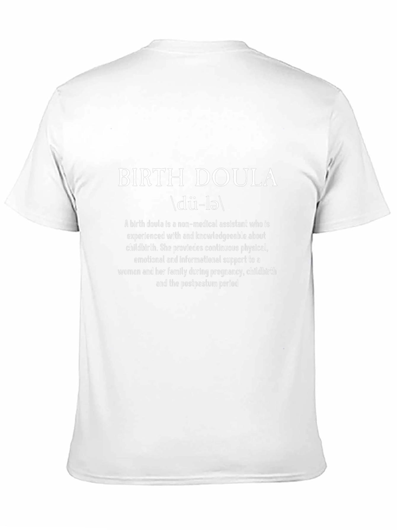Birth Doula Definition Black T-Shirt