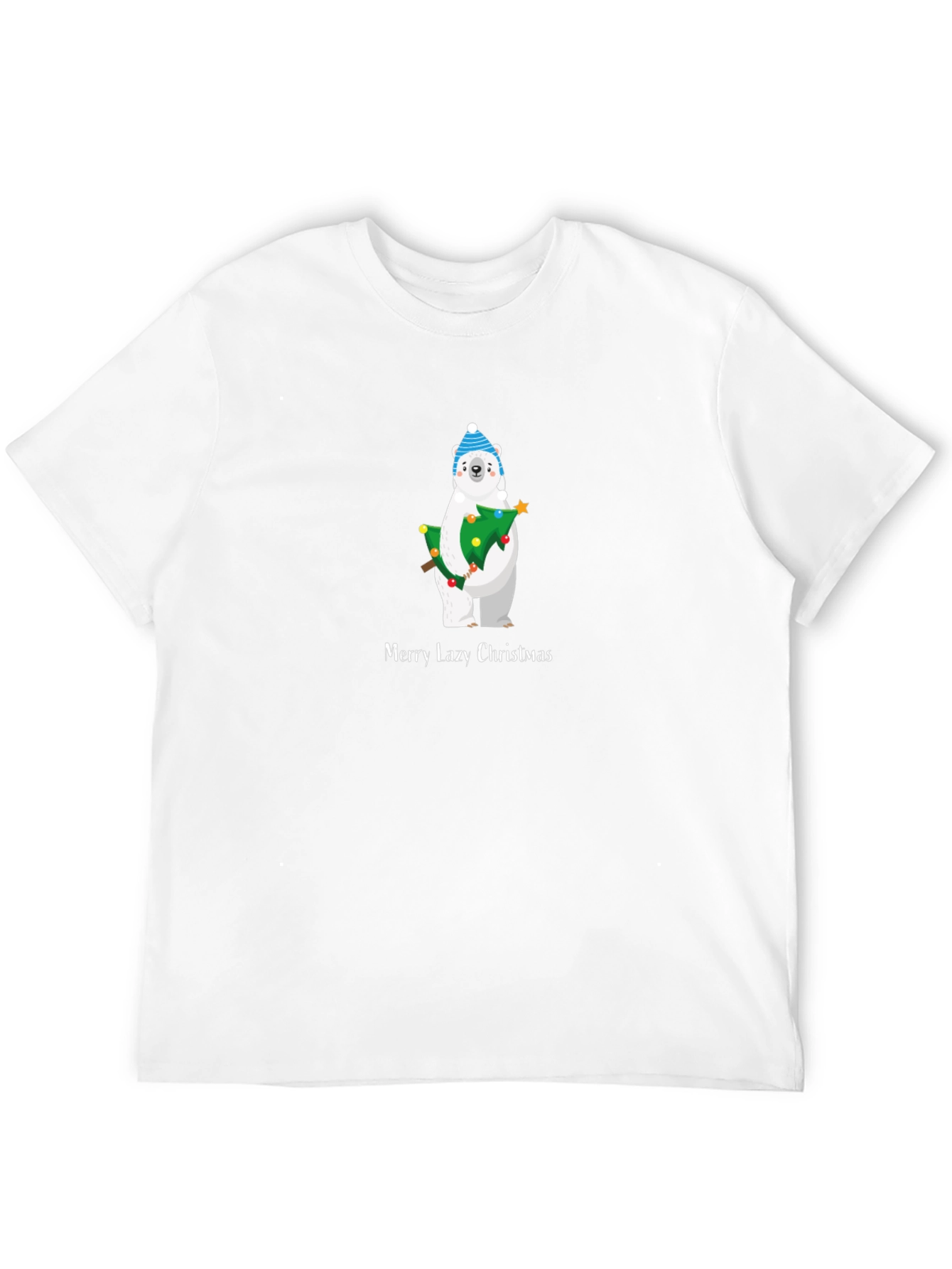 Merry Lazy Christmas Polar Bear T-Shirt