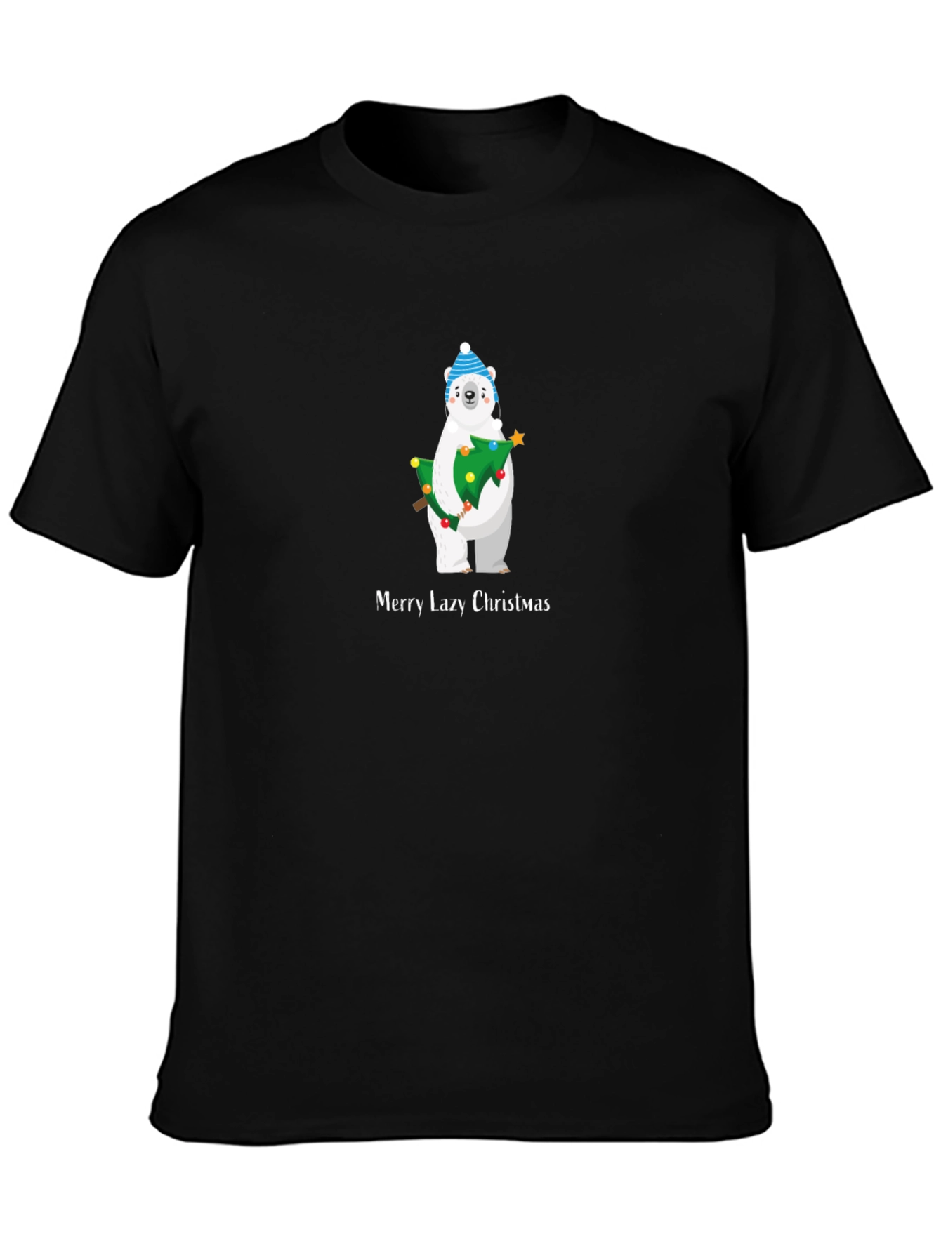 Merry Lazy Christmas Polar Bear T-Shirt