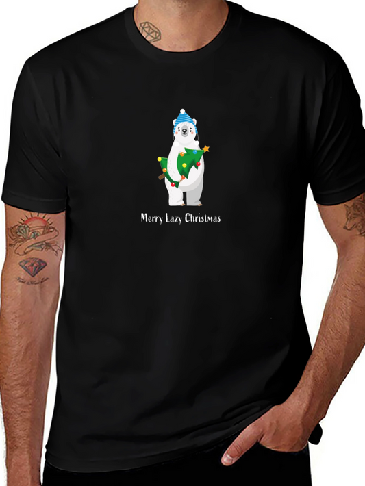 Merry Lazy Christmas Polar Bear T-Shirt