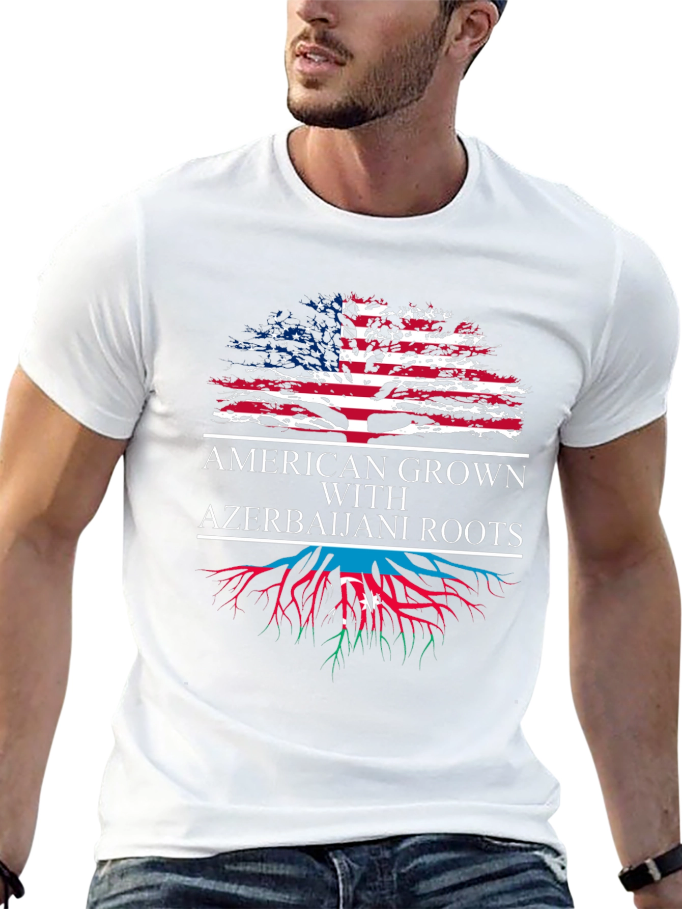 American Grown Azerbaijani Roots T-Shirt
