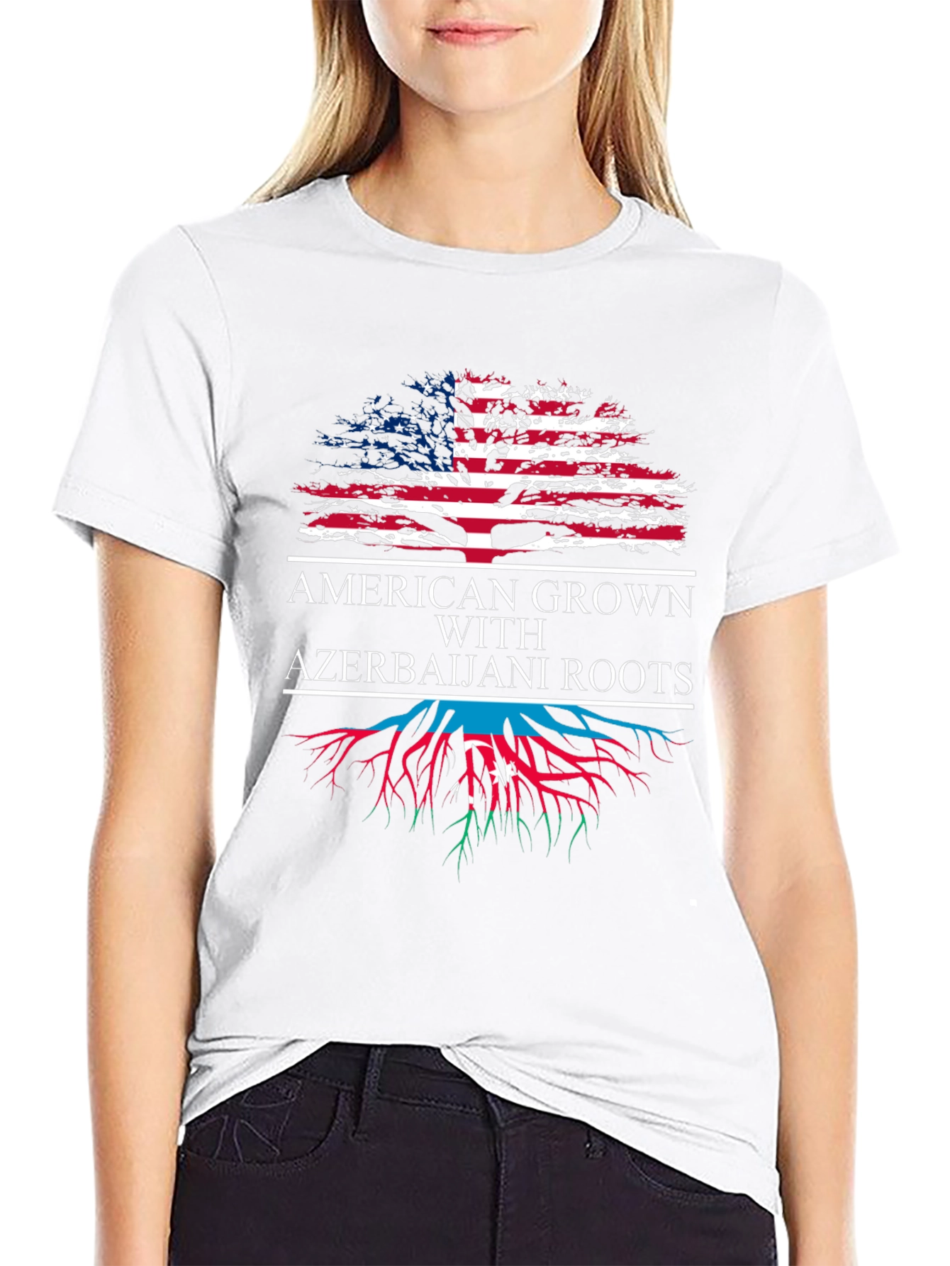 American Grown Azerbaijani Roots T-Shirt