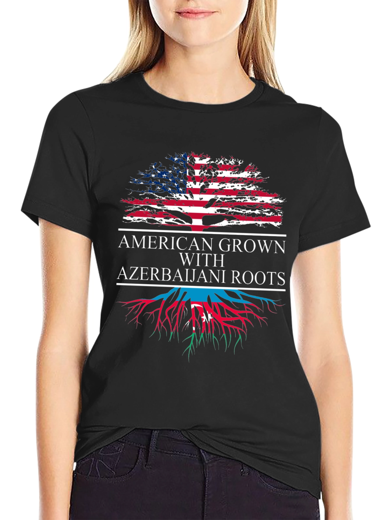 American Grown Azerbaijani Roots T-Shirt