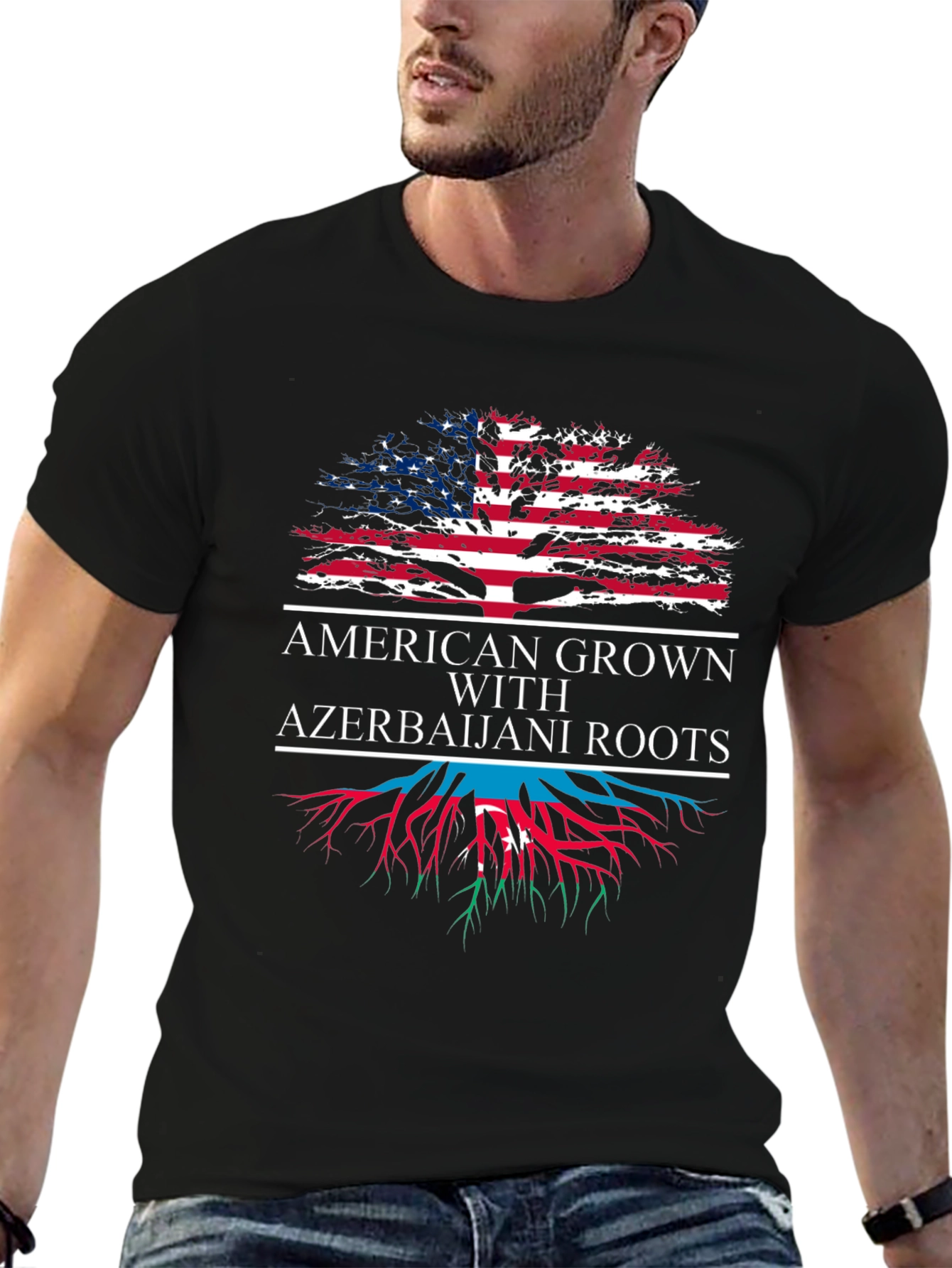 American Grown Azerbaijani Roots T-Shirt