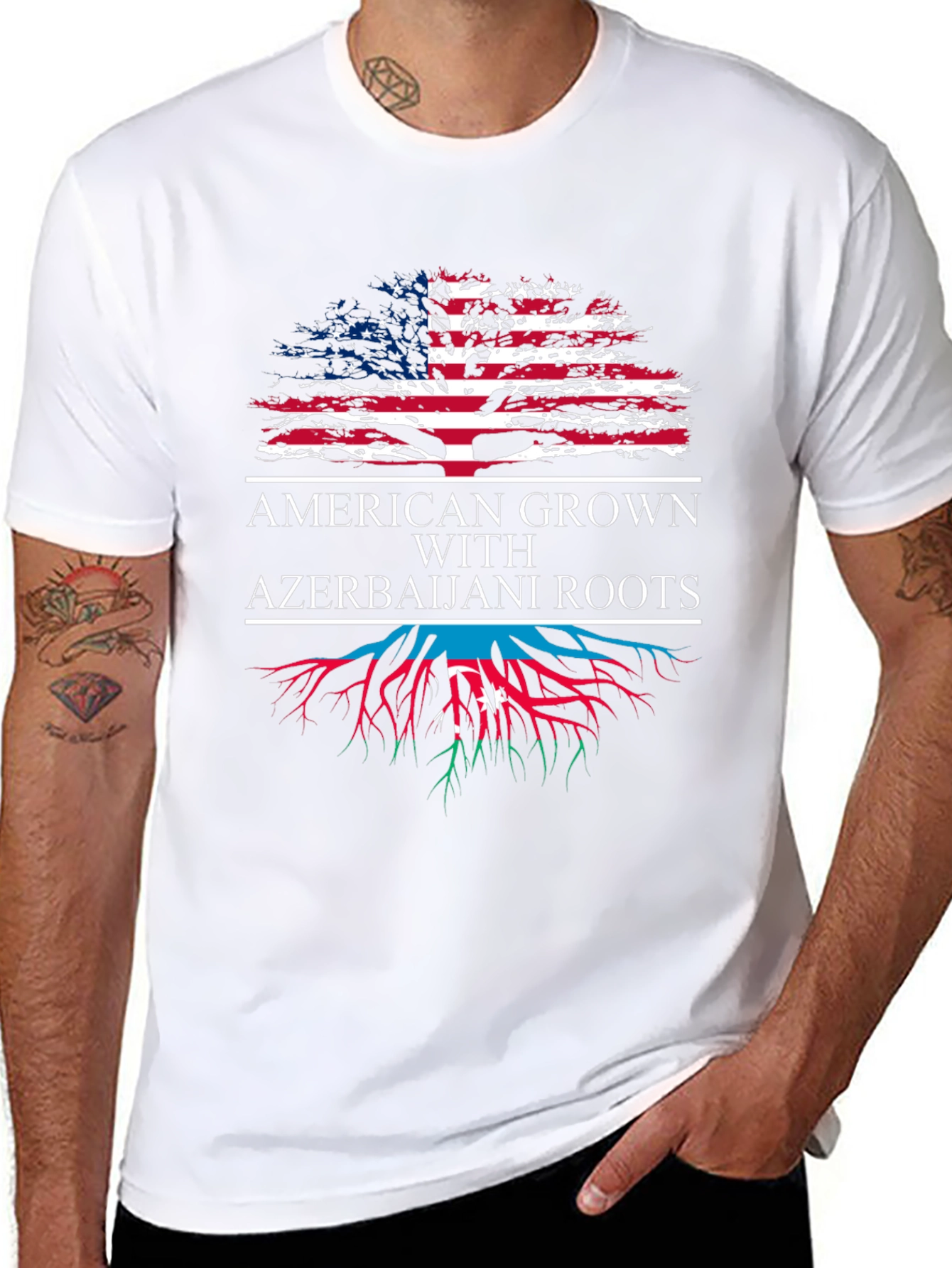 American Grown Azerbaijani Roots T-Shirt