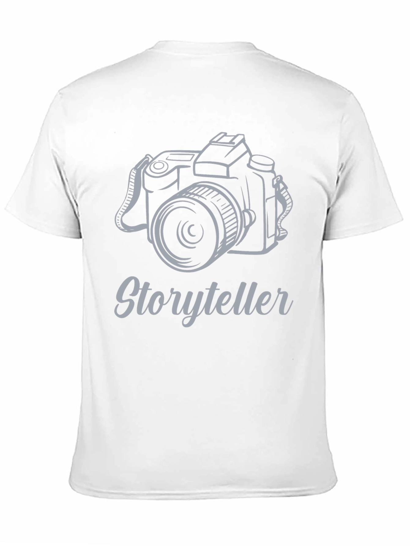 Storyteller Camera Graphic Tee - Black Cotton T-Shirt