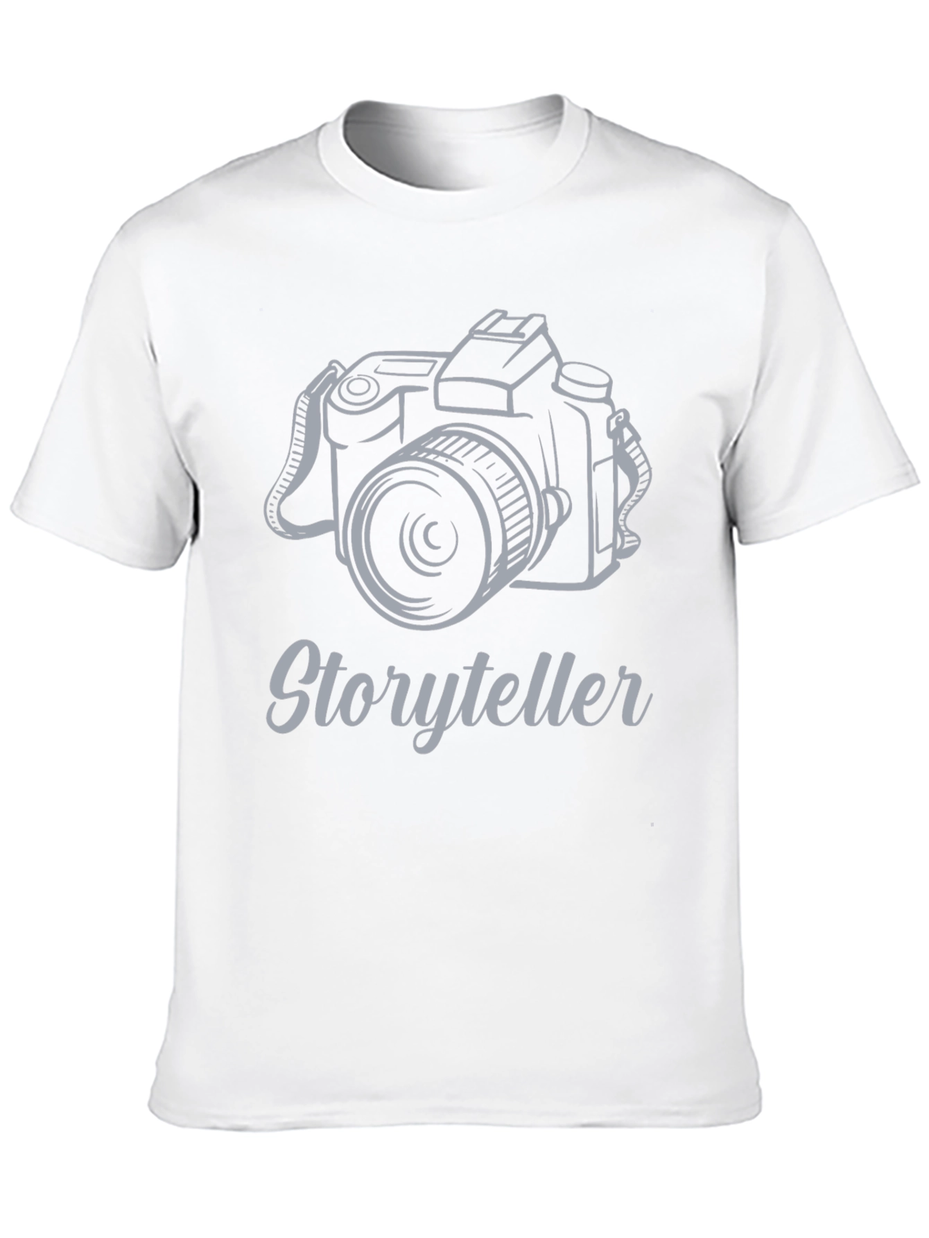 Storyteller Camera Graphic Tee - Black Cotton T-Shirt
