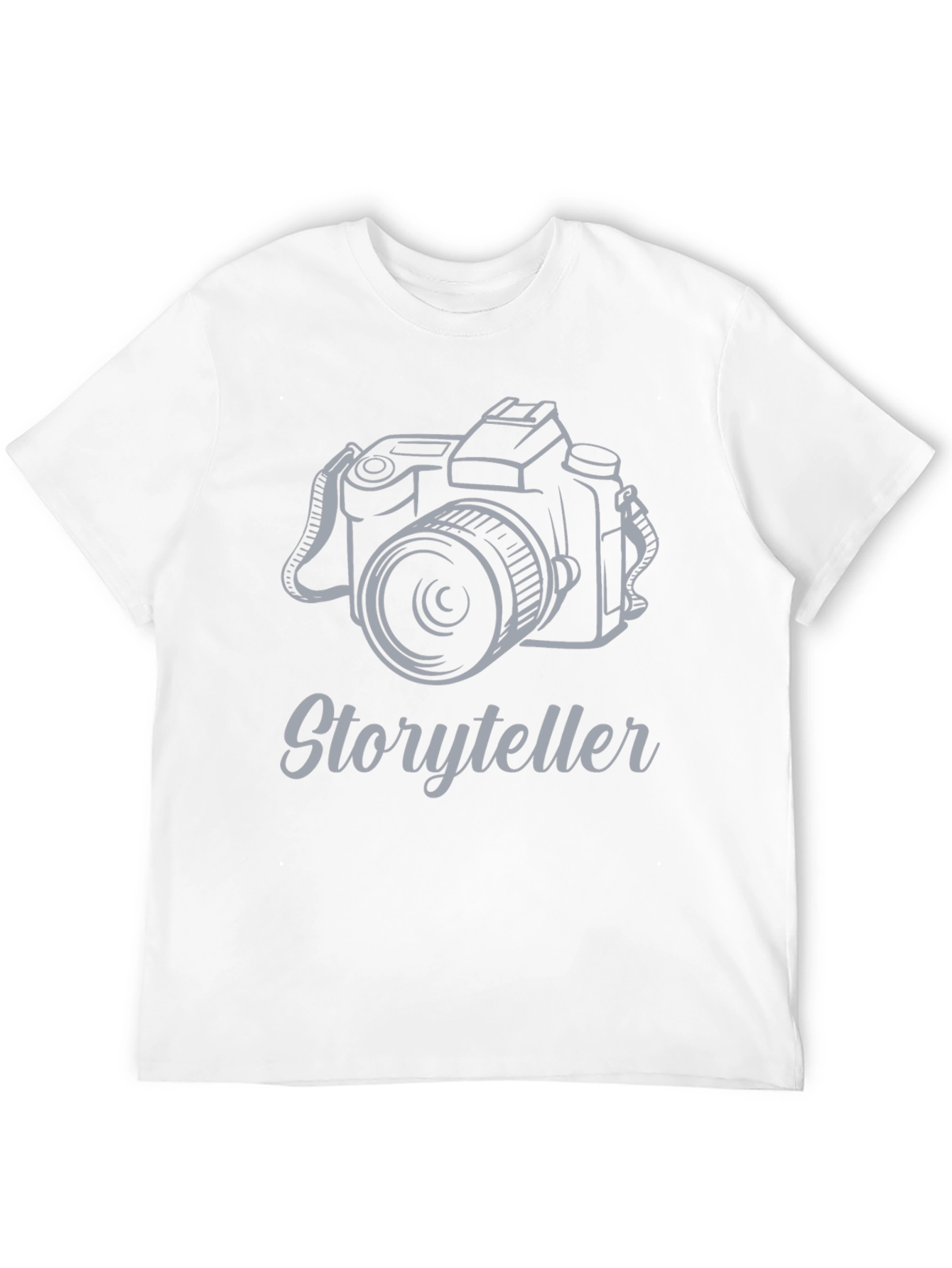 Storyteller Camera Graphic Tee - Black Cotton T-Shirt