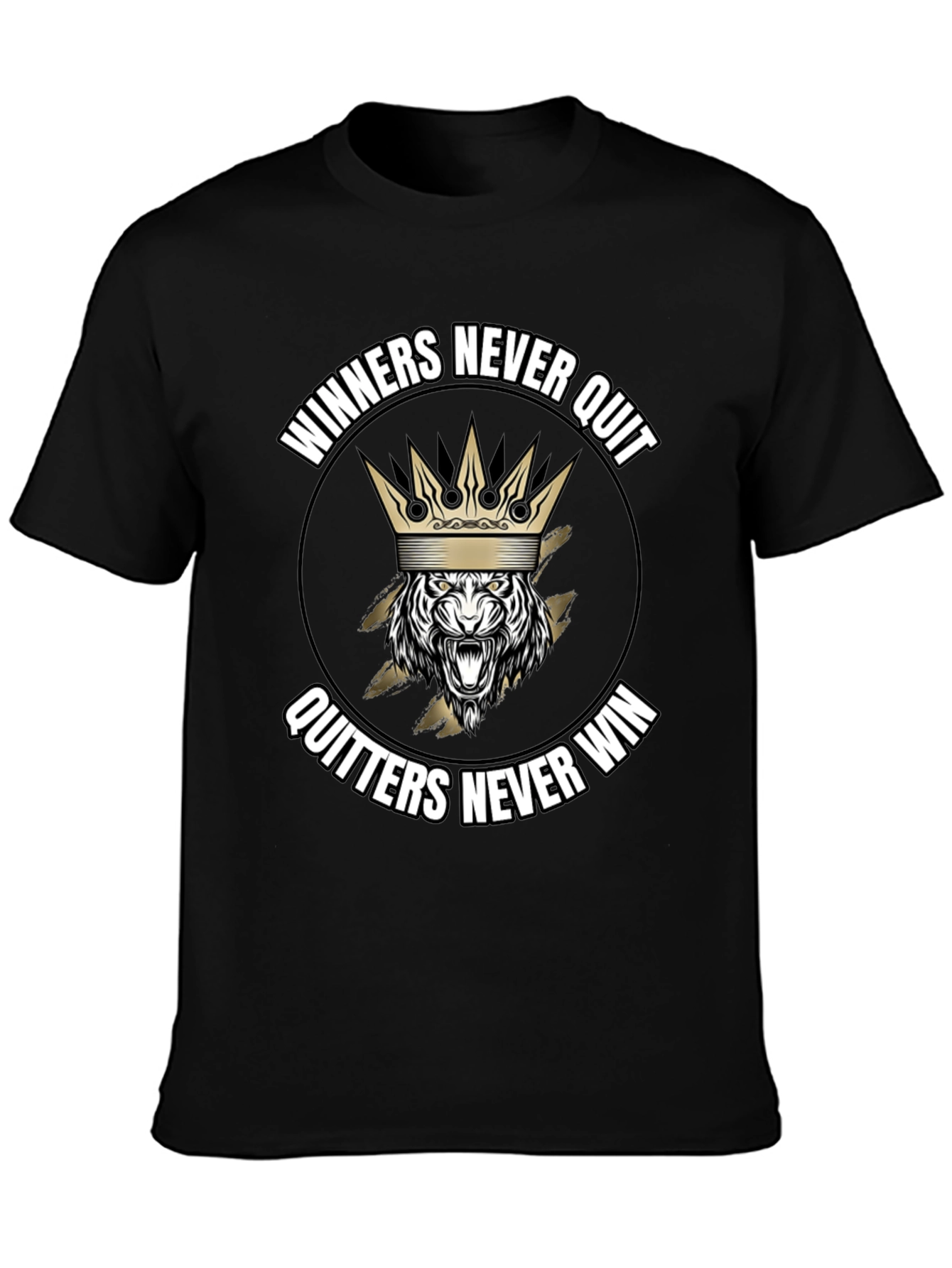 Winners Never Quit Graphic T-Shirt