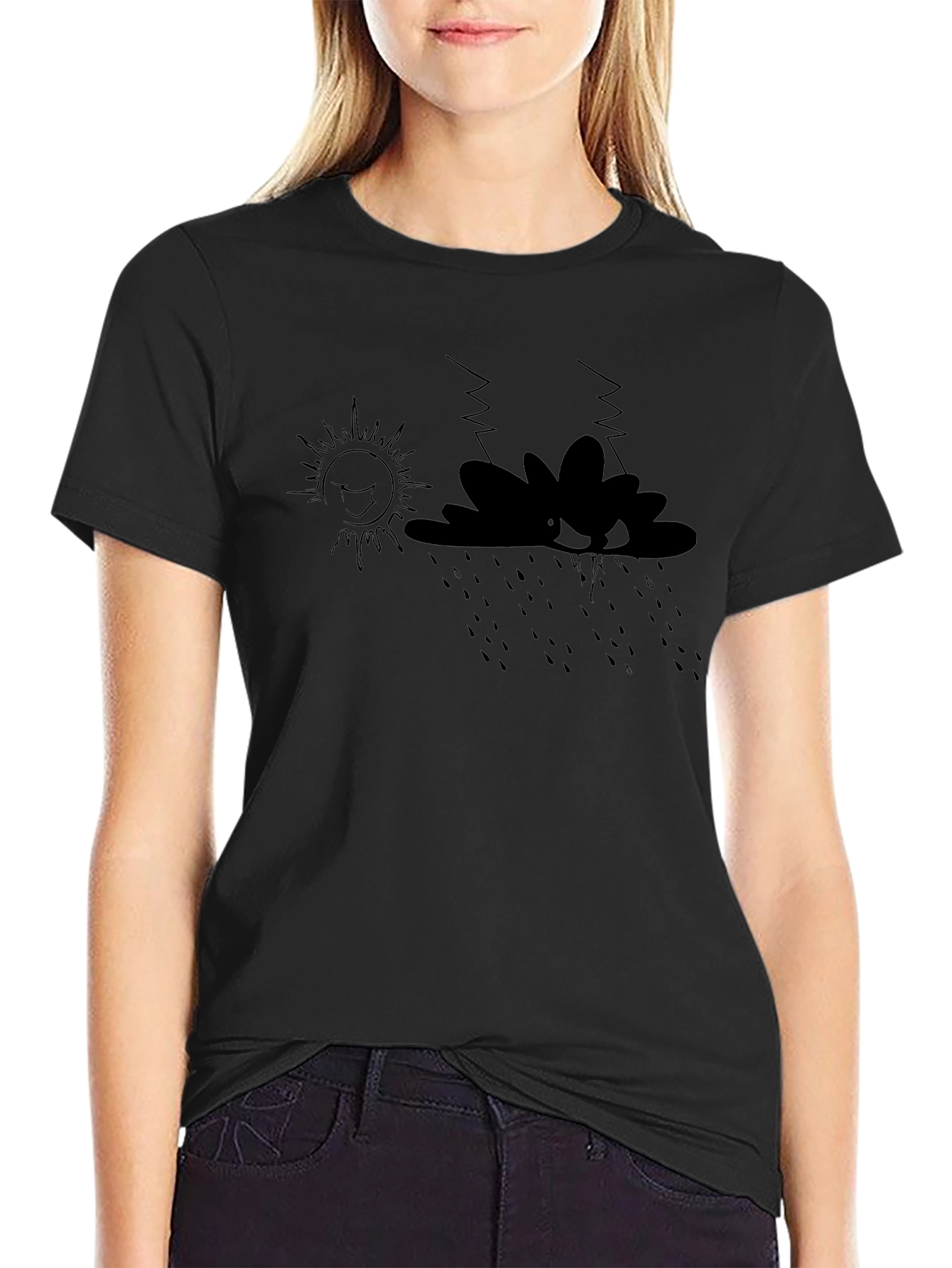 Humorous Weather T-Shirt - Sunshine & Storms