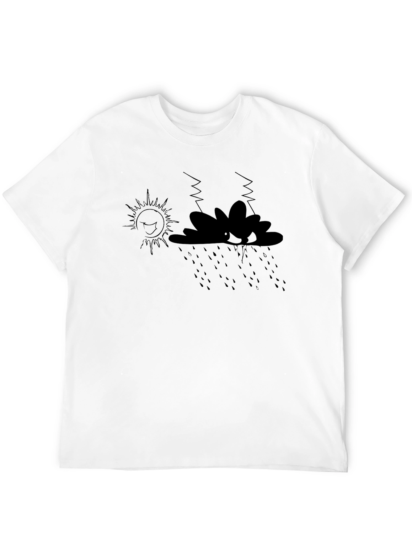 Humorous Weather T-Shirt - Sunshine & Storms