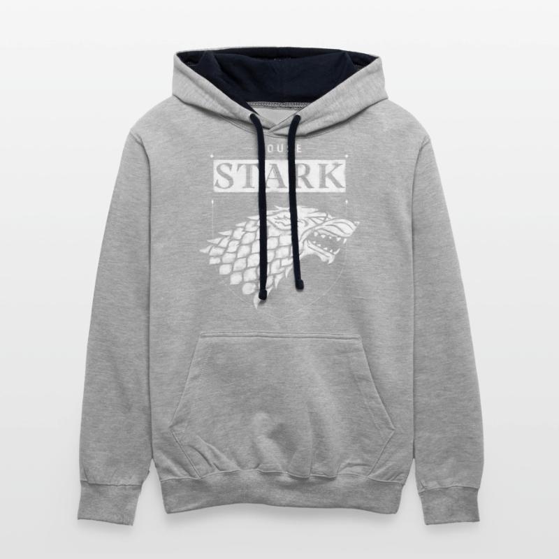 Game Of Thrones House Stark Crest Shadow Wolf