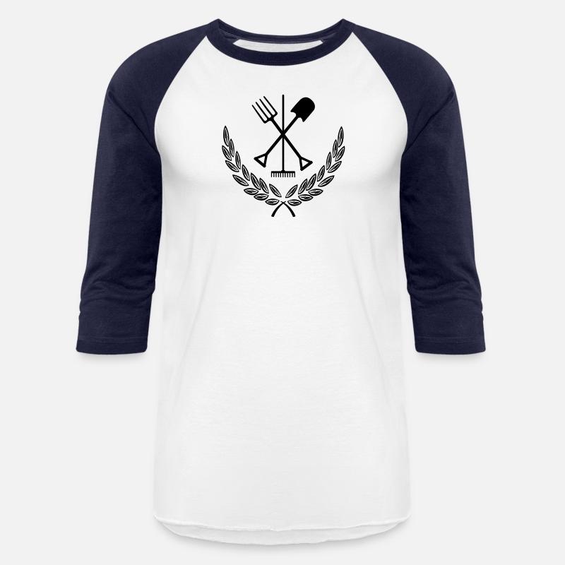 Garden tools in laurel wreath Gardener logo