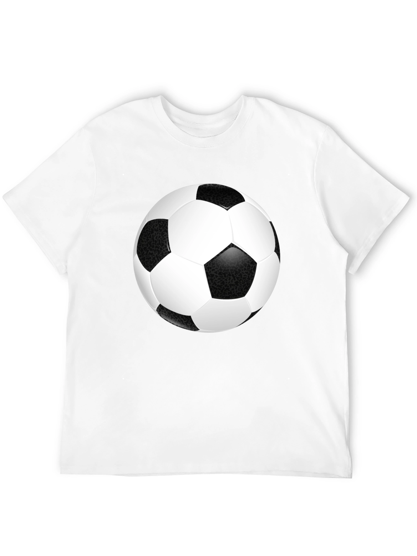 Soccer Ball Graphic T-Shirt - Black