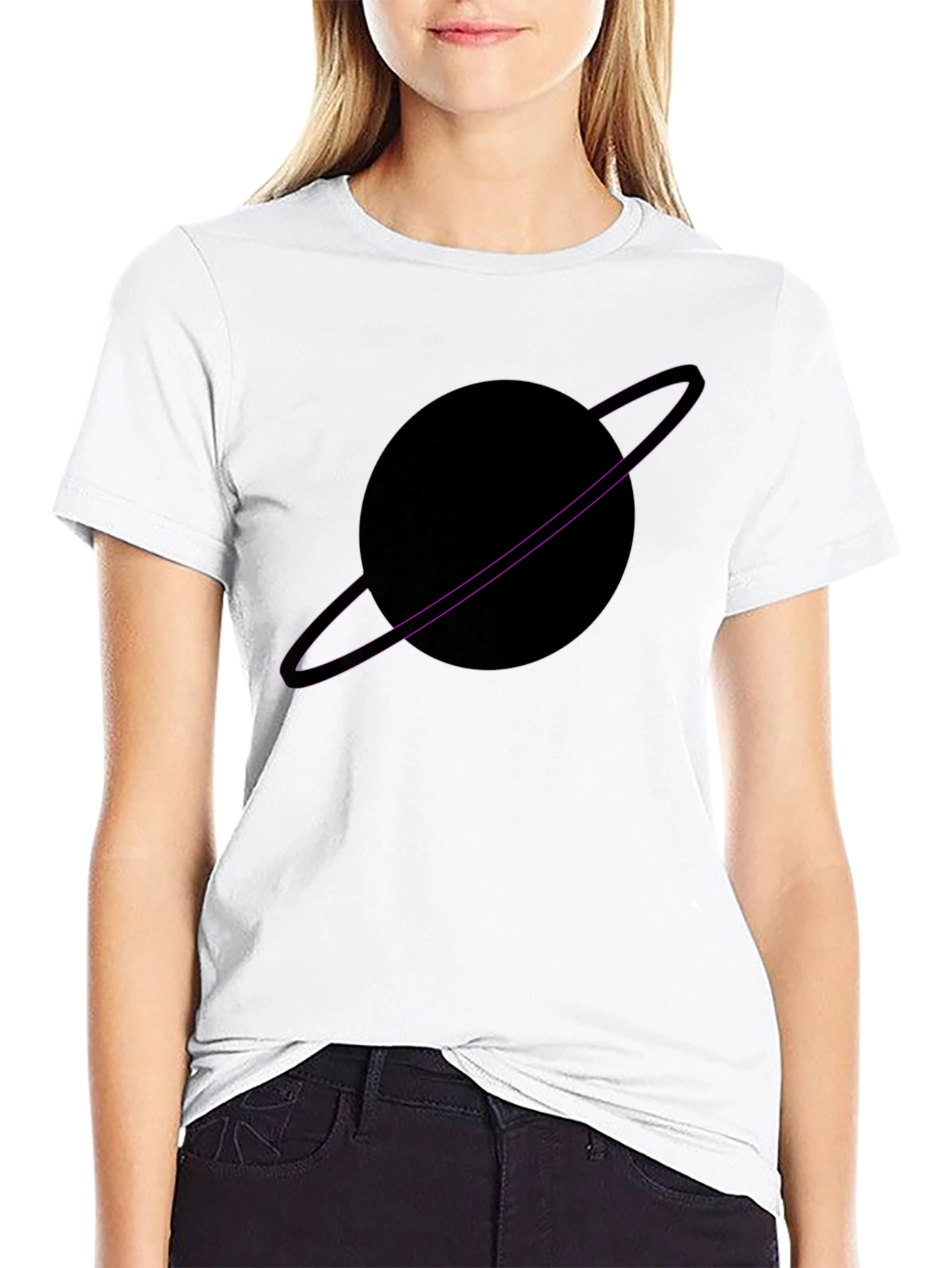 Planet Graphic Black T-Shirt