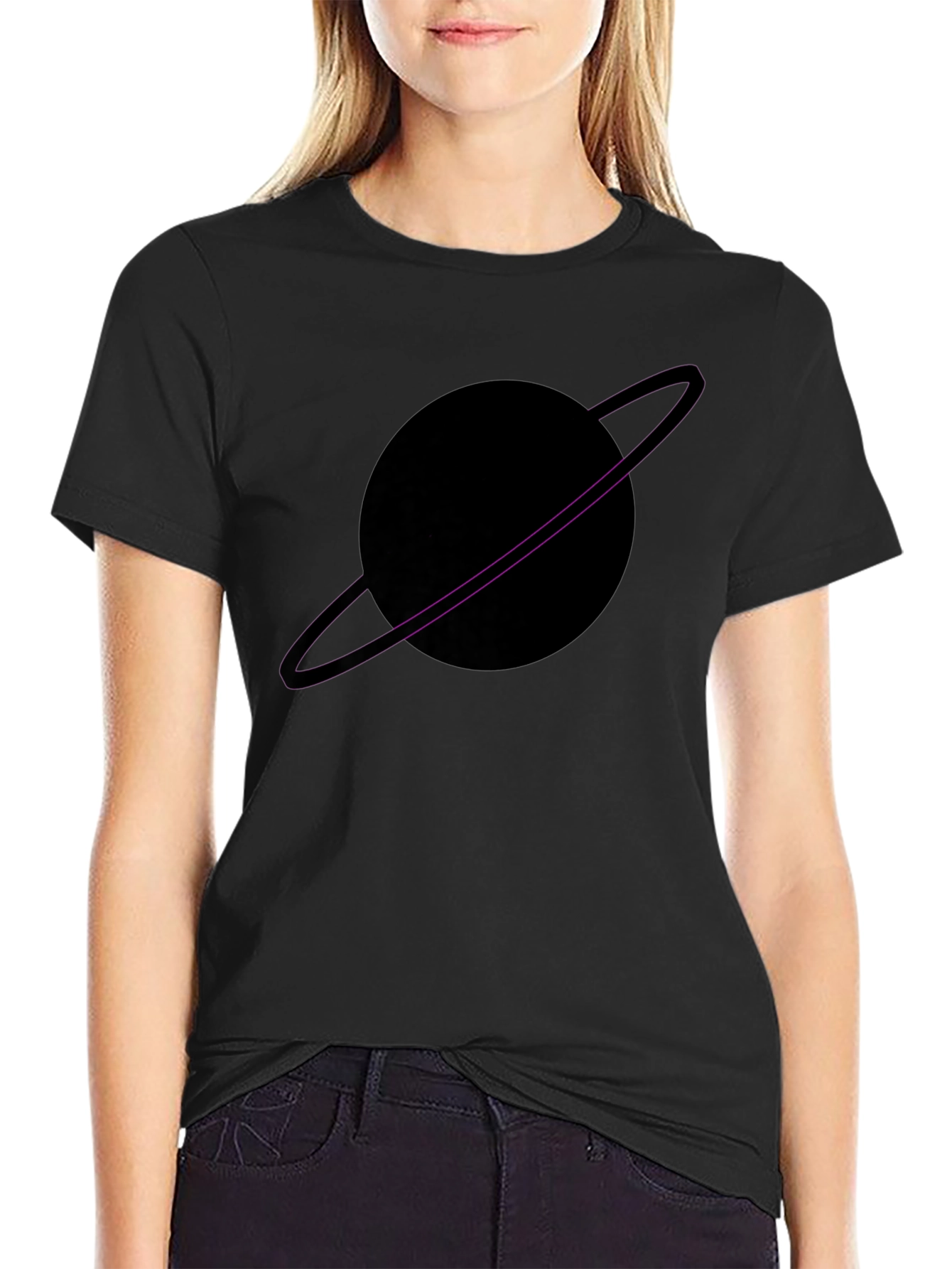 Planet Graphic Black T-Shirt