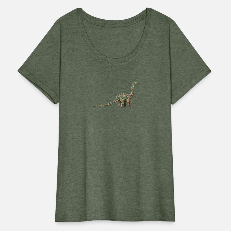 Gentle Giant: The Pebble-Crafted Brachiosaurus