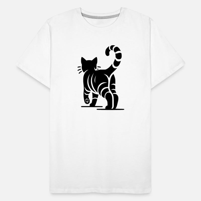 Geometric Cat With Stripes