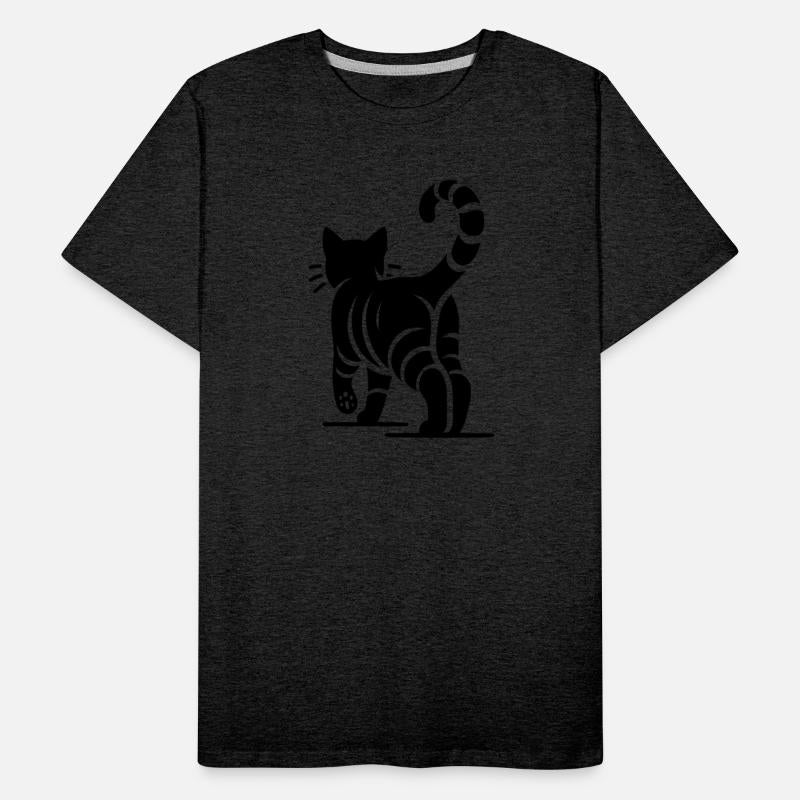 Geometric Cat With Stripes
