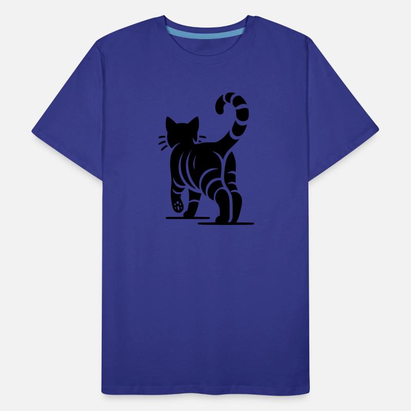 Geometric Cat With Stripes
