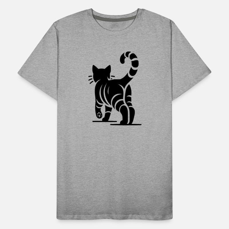 Geometric Cat With Stripes