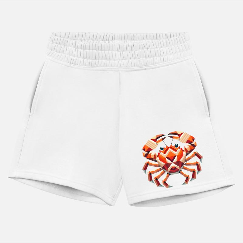 Geometric Crab - Colorful Marine Artwork