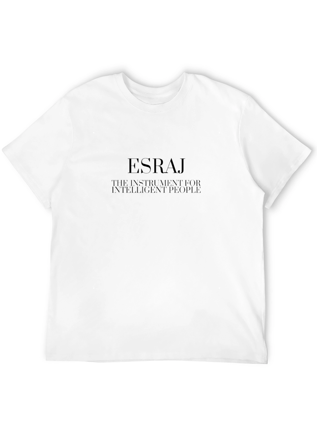 Esraj Instrument Intelligent People Black T-Shirt