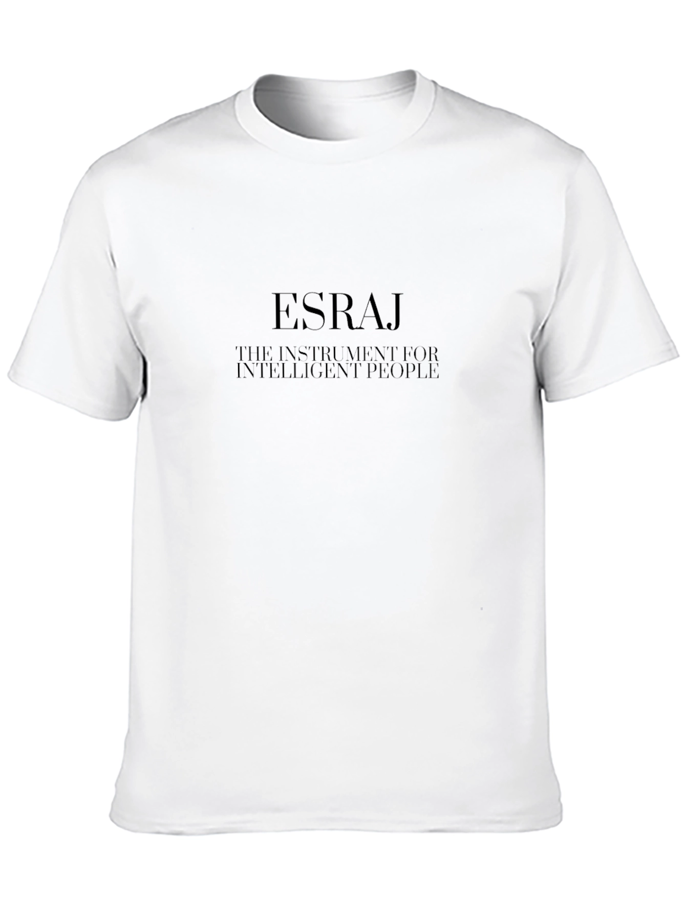 Esraj Instrument Intelligent People Black T-Shirt