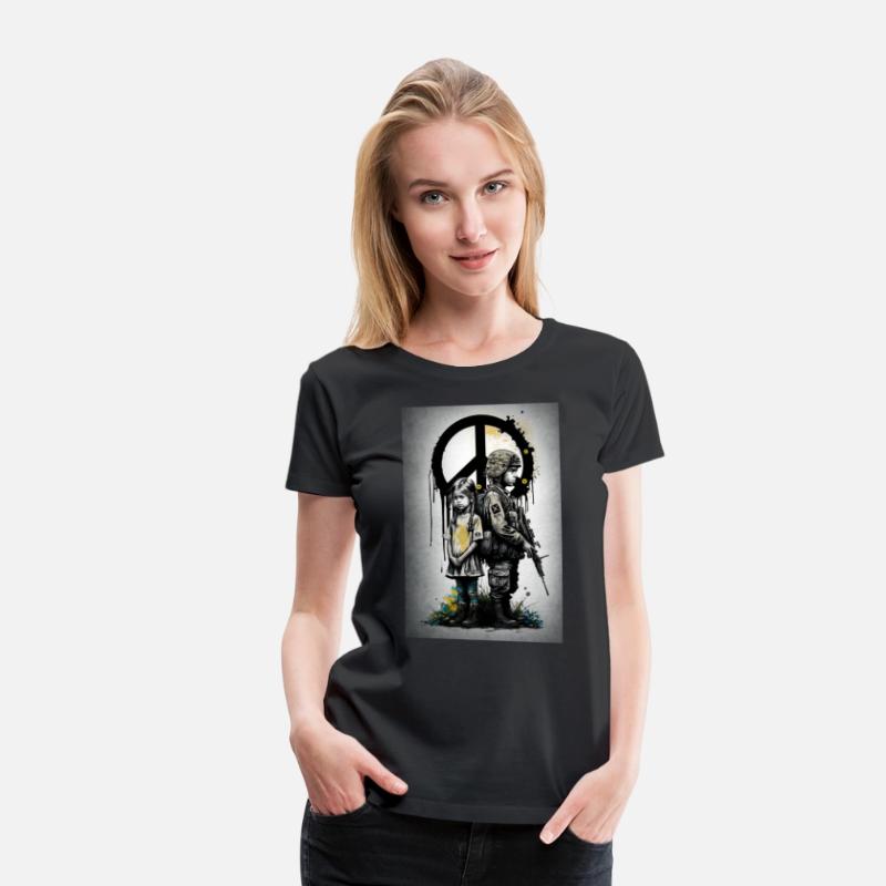 Girl and Boy Soldier War Peace Ukraine