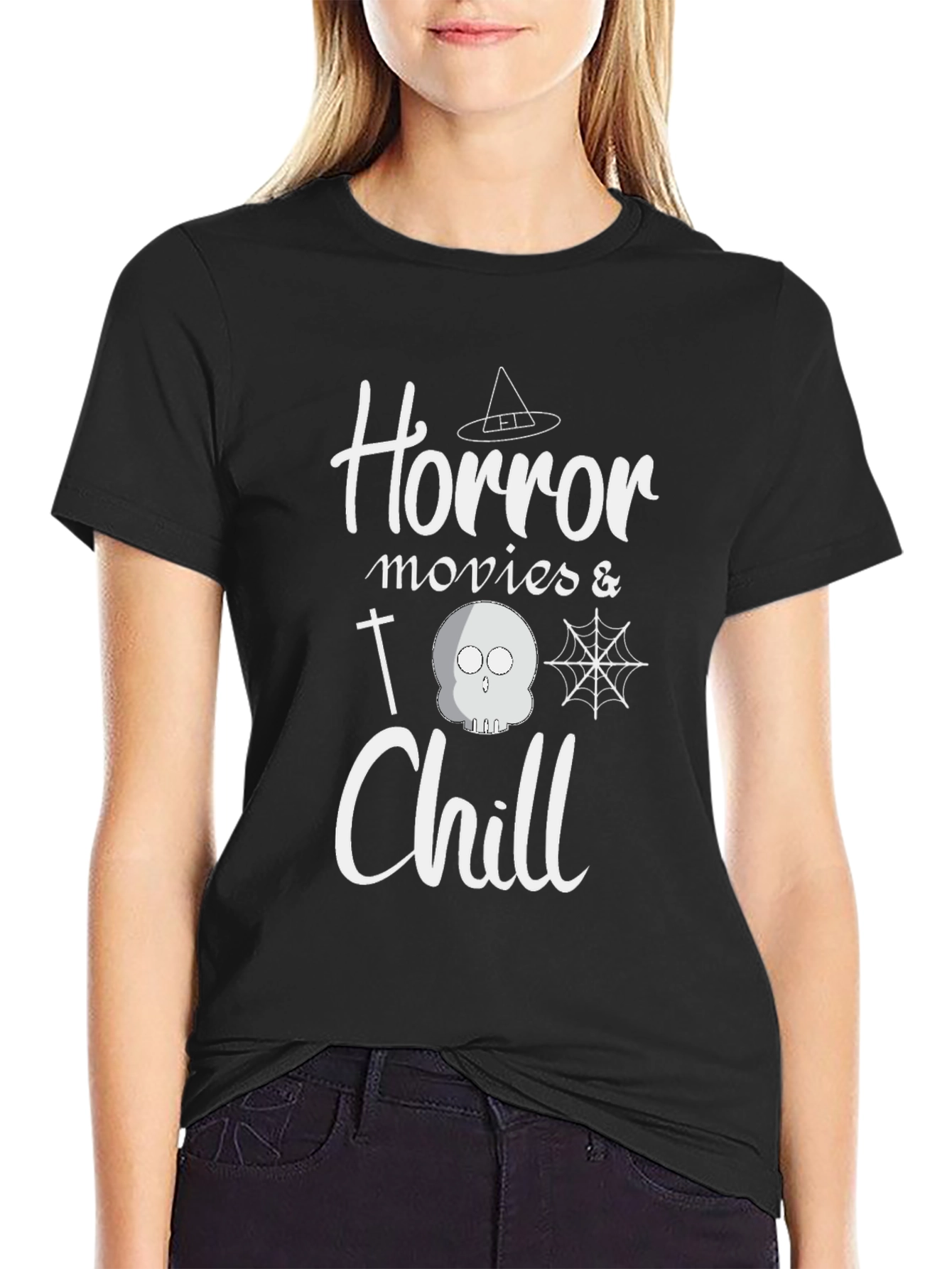 Horror Movies & Chill Graphic T-Shirt