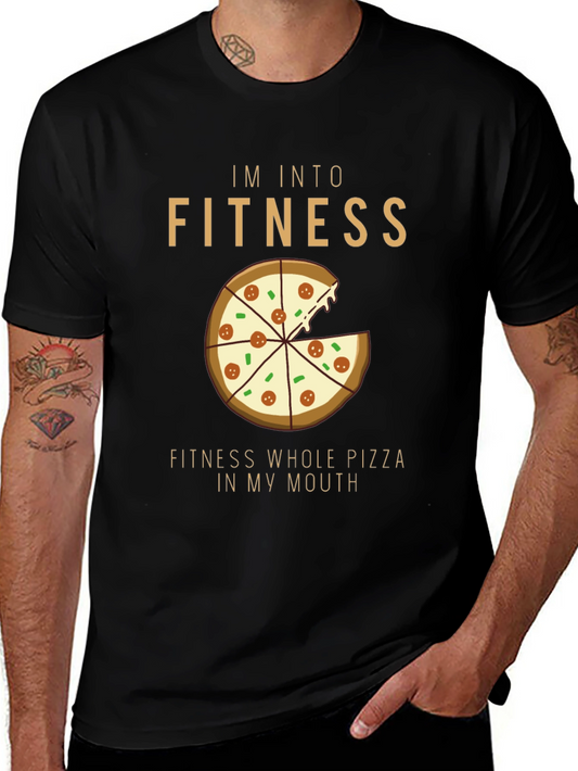 Pizza Fitness Graphic T-Shirt