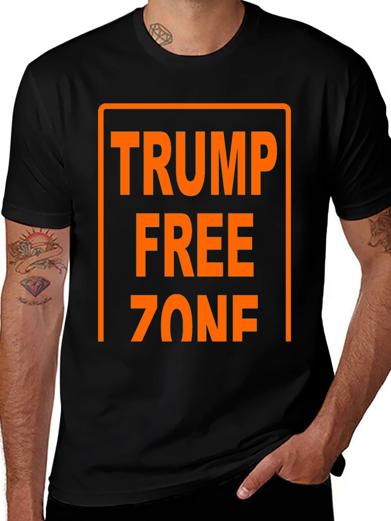 Trump Free Zone Graphic T-Shirt