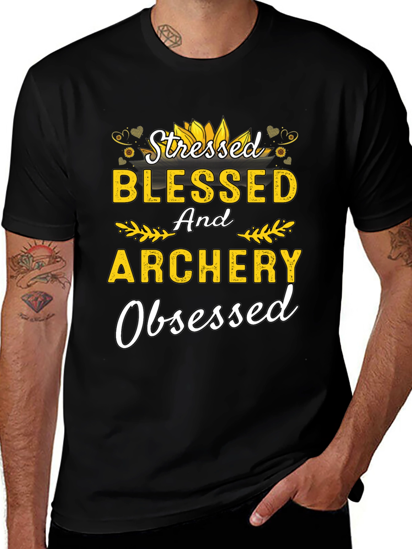 Stressed Blessed Archery Obsessed T-Shirt
