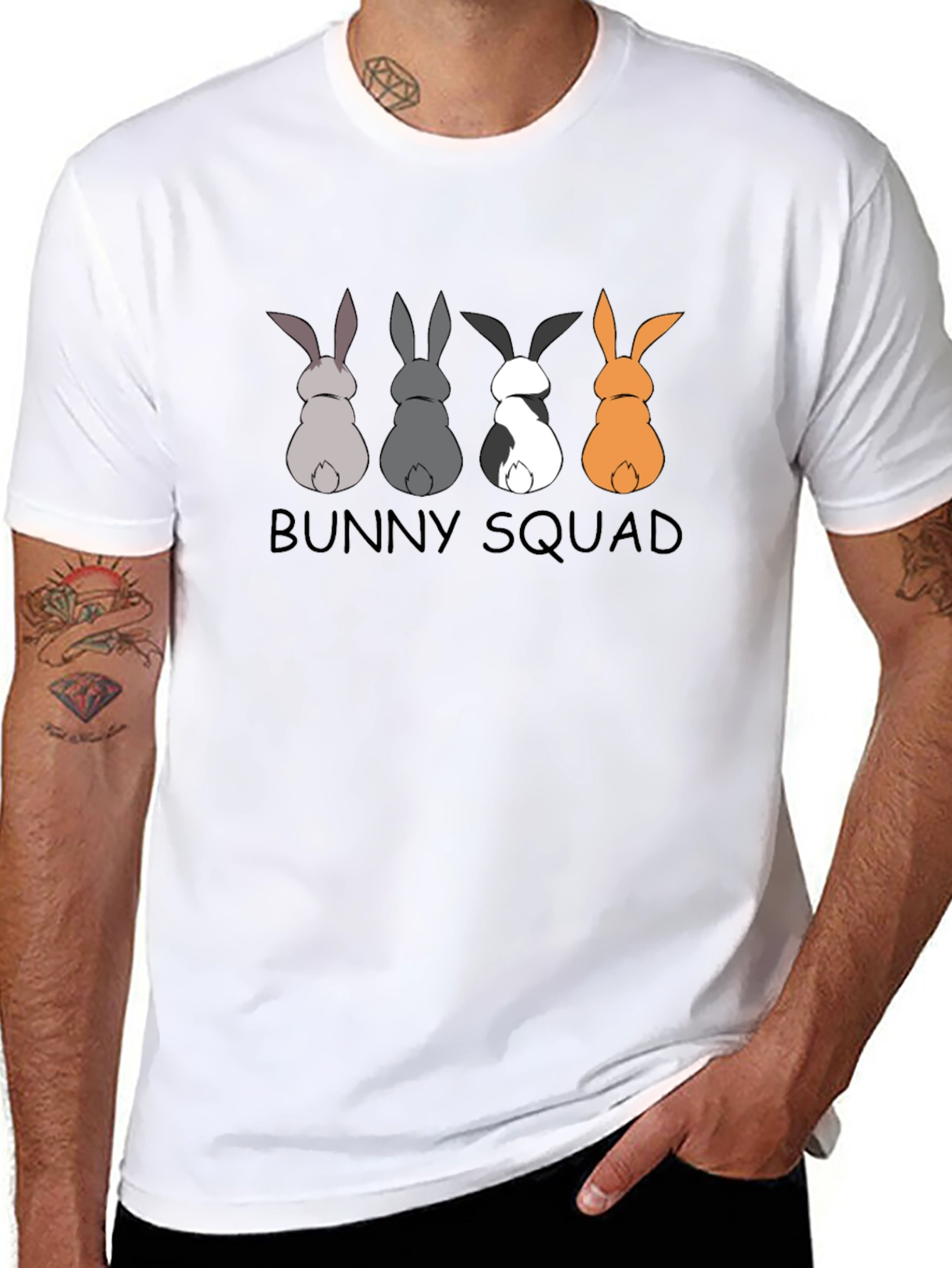 Bunny Squad Graphic T-Shirt - Unisex Cotton Tee