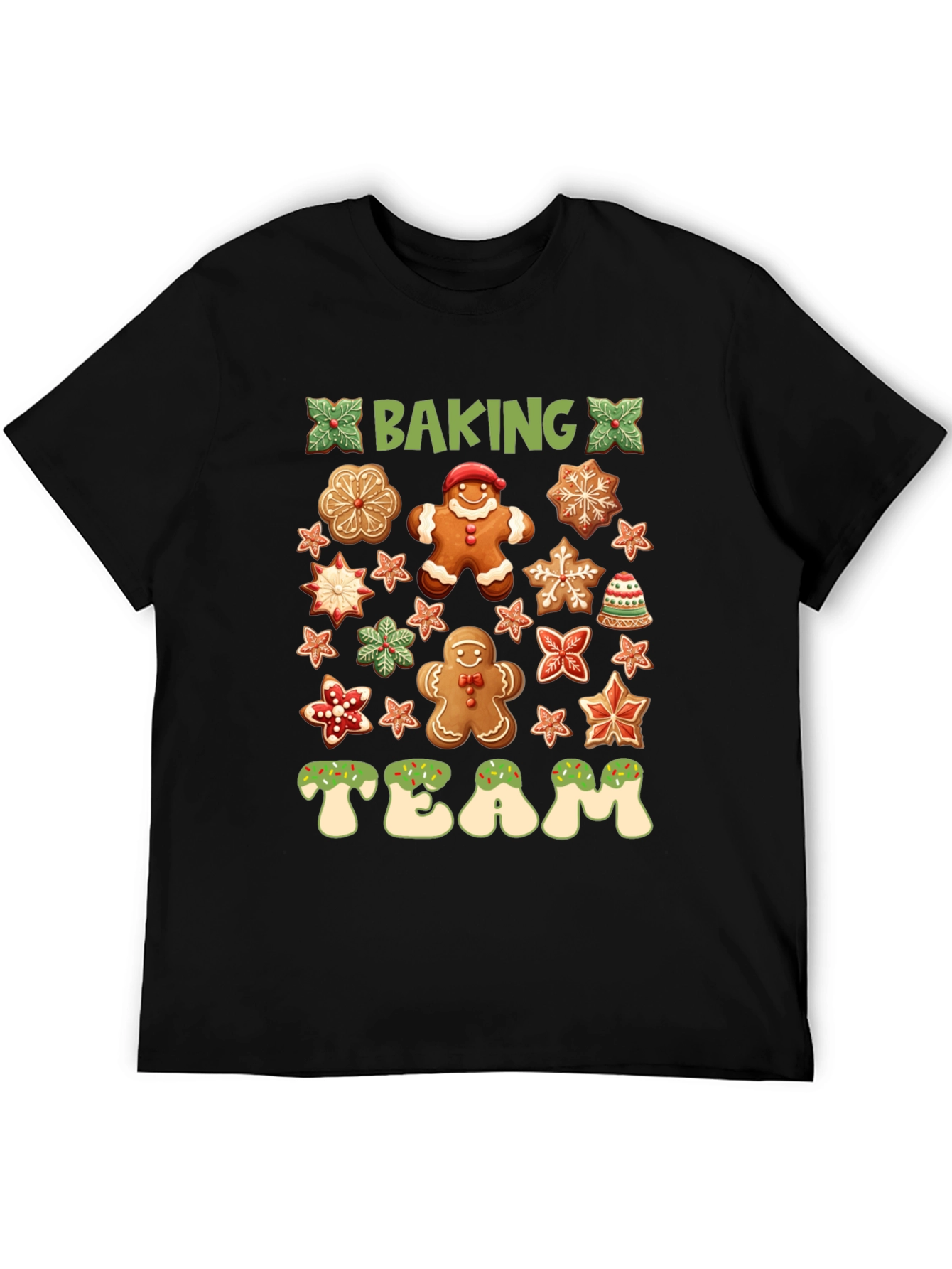 Baking Team Gingerbread Christmas Graphic Tee