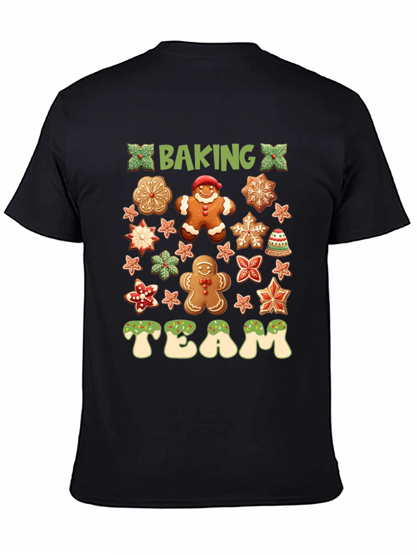 Baking Team Gingerbread Christmas Graphic Tee