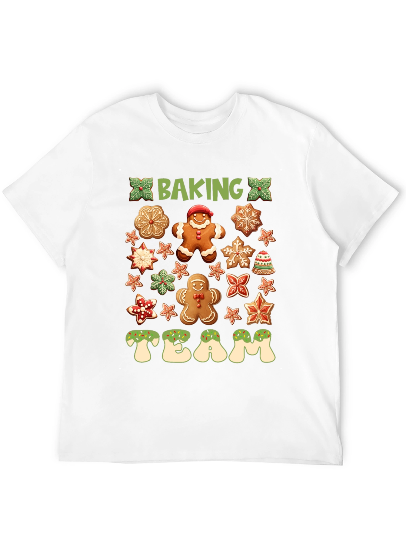 Baking Team Gingerbread Christmas Graphic Tee