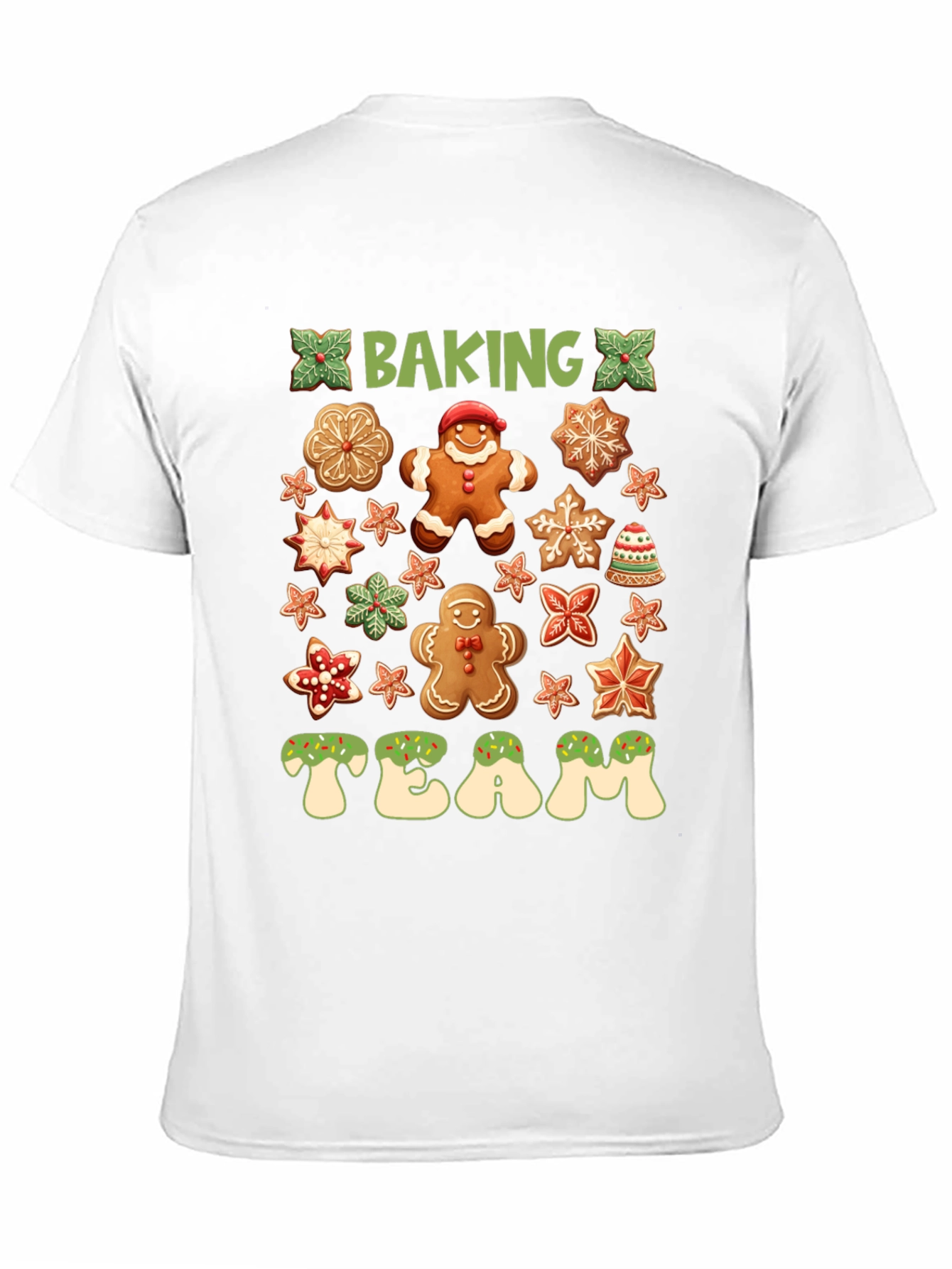 Baking Team Gingerbread Christmas Graphic Tee