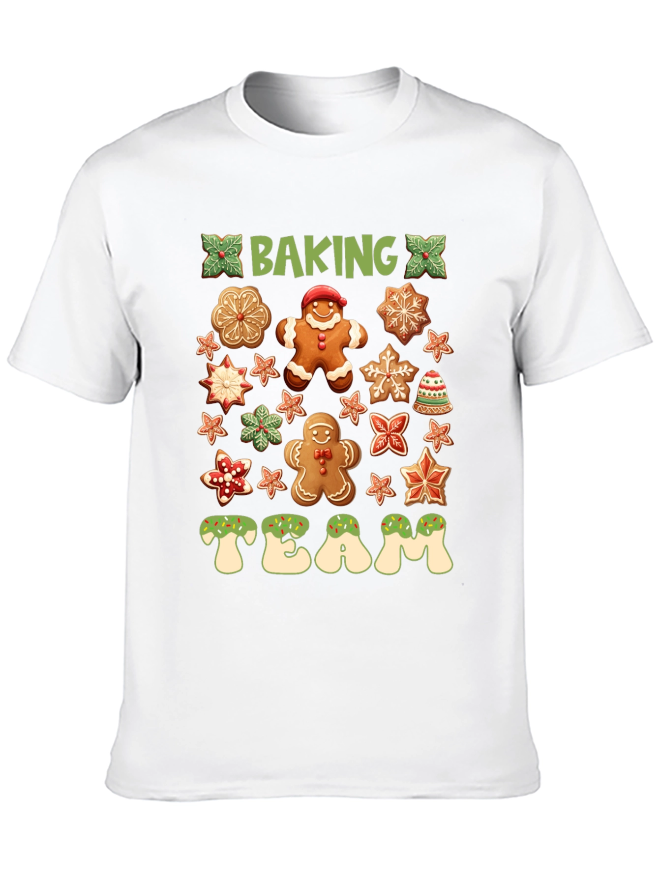 Baking Team Gingerbread Christmas Graphic Tee