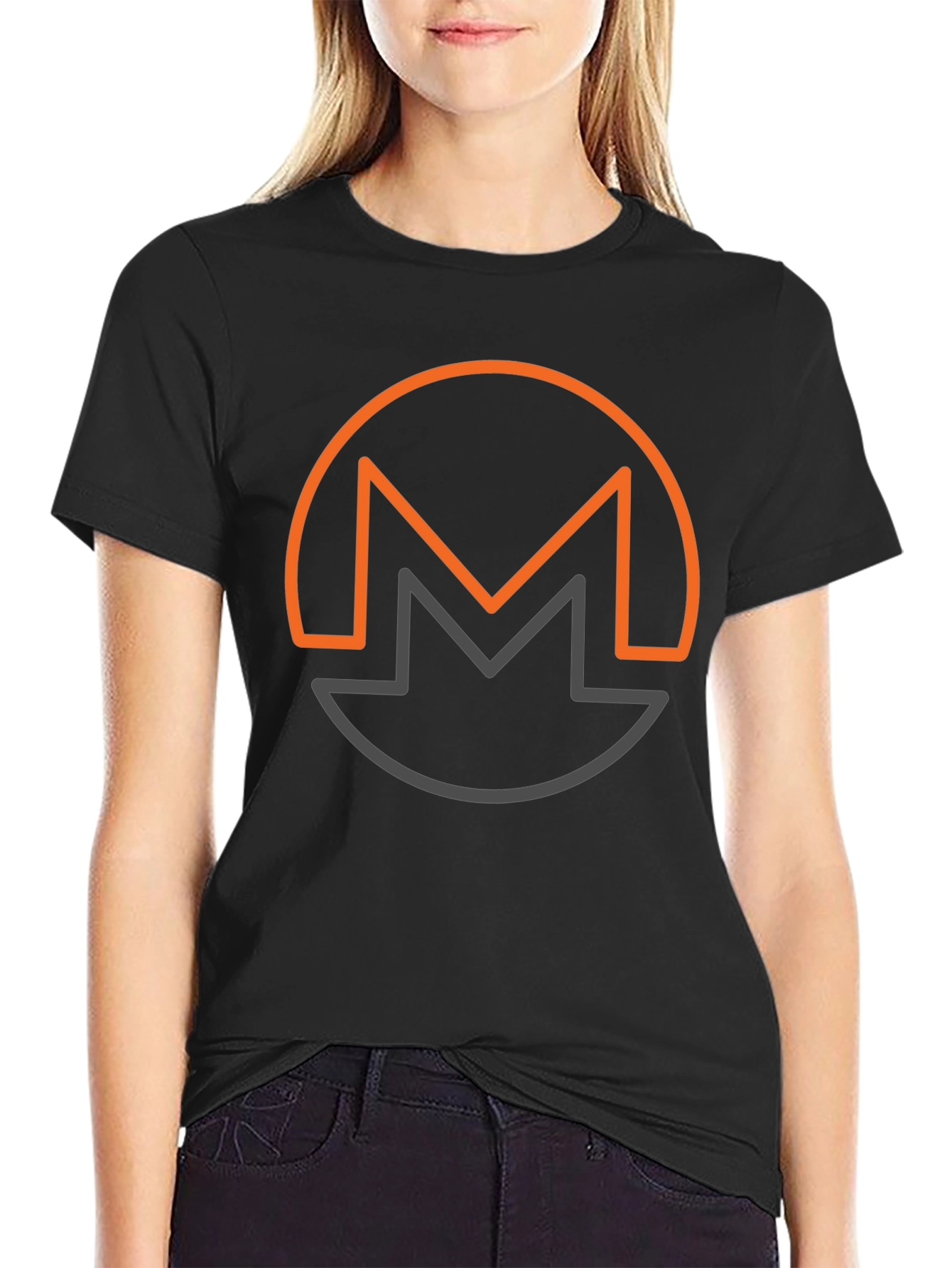 Monero XMR Crypto Black T-Shirt