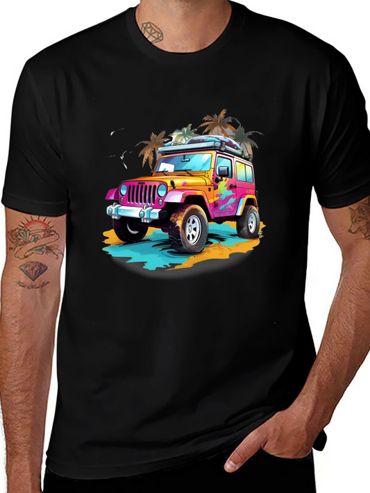 Retro Jeep Beach T-Shirt