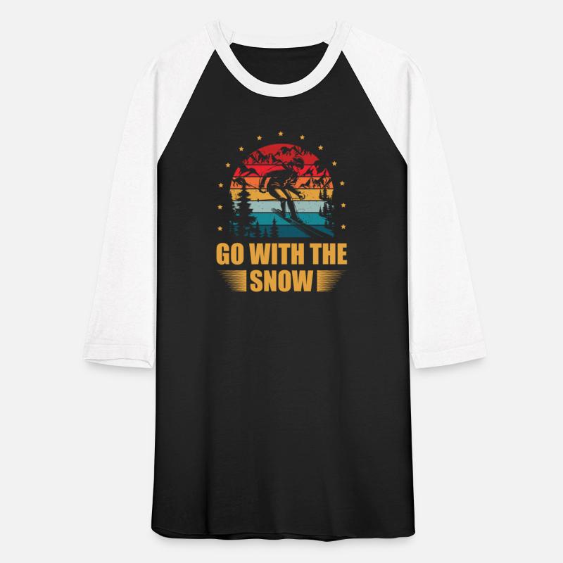 Go With The Snow Skiing Lover Ice Ski Winter Sport