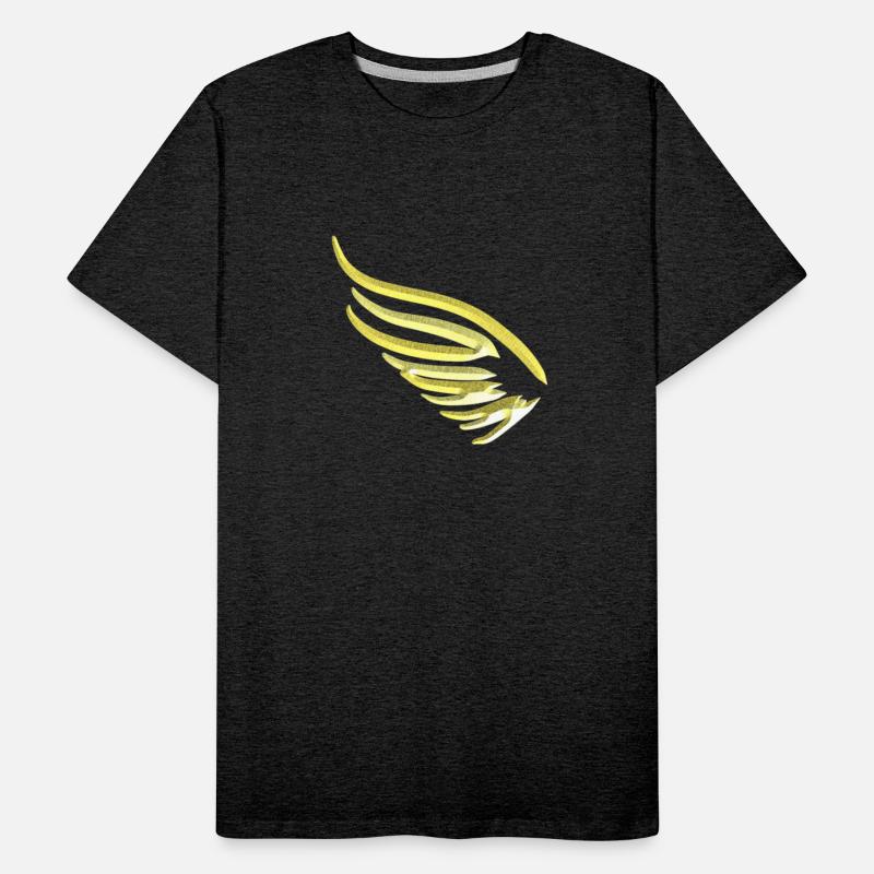 golden wings fly symbol glitter gold