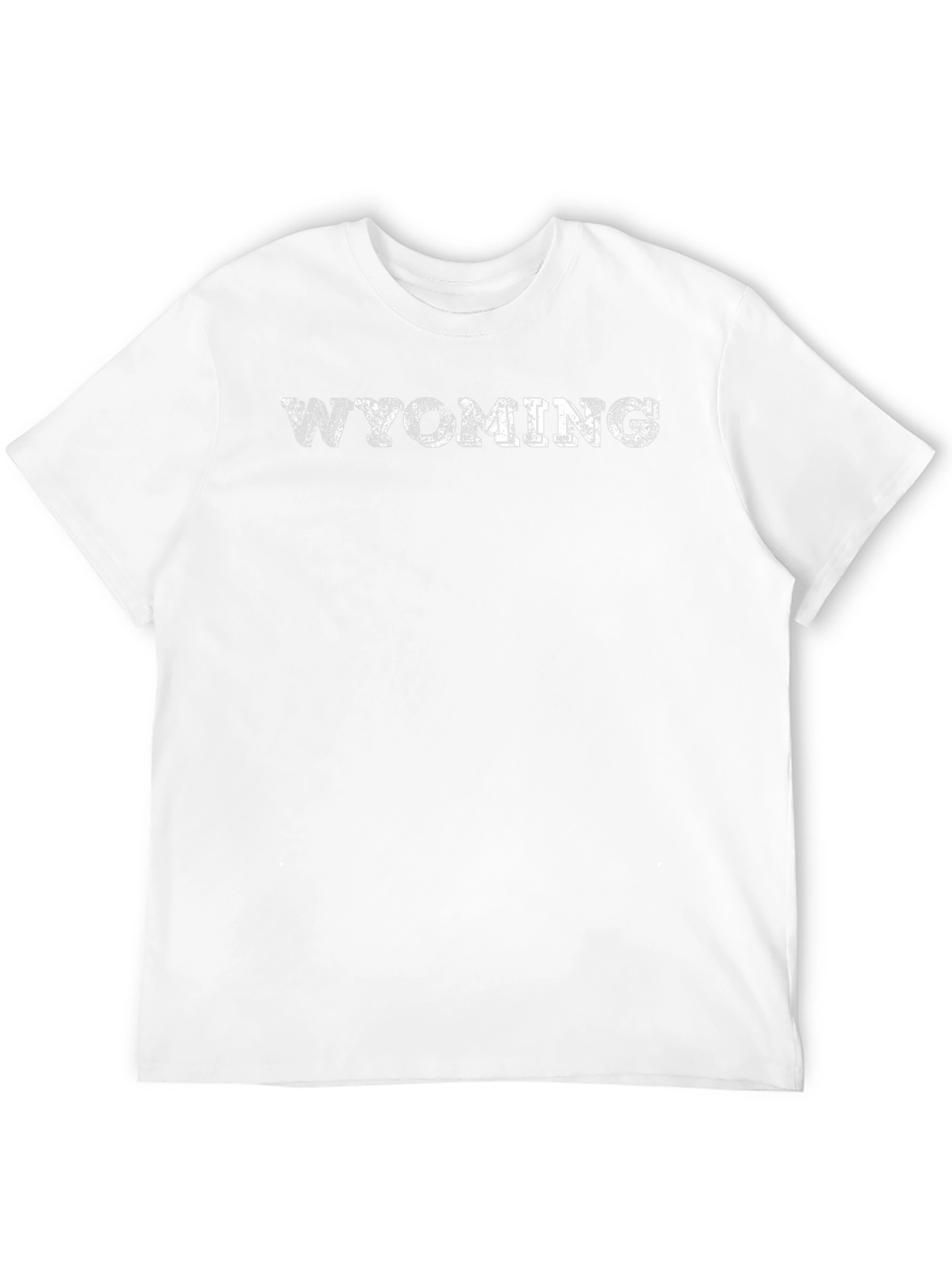 Wyoming Graphic Tee - Distressed Text