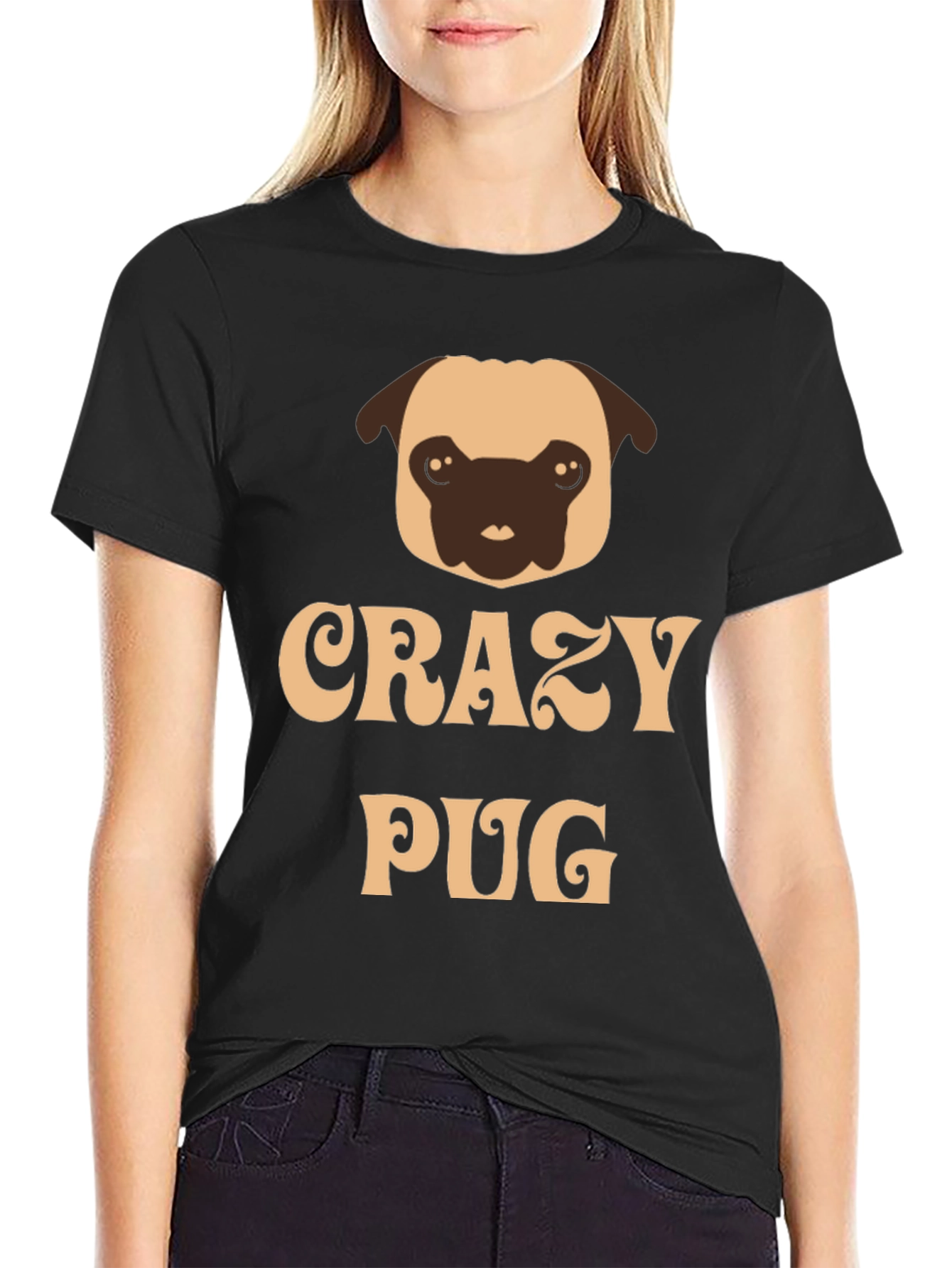 Crazy Pug Graphic Tee