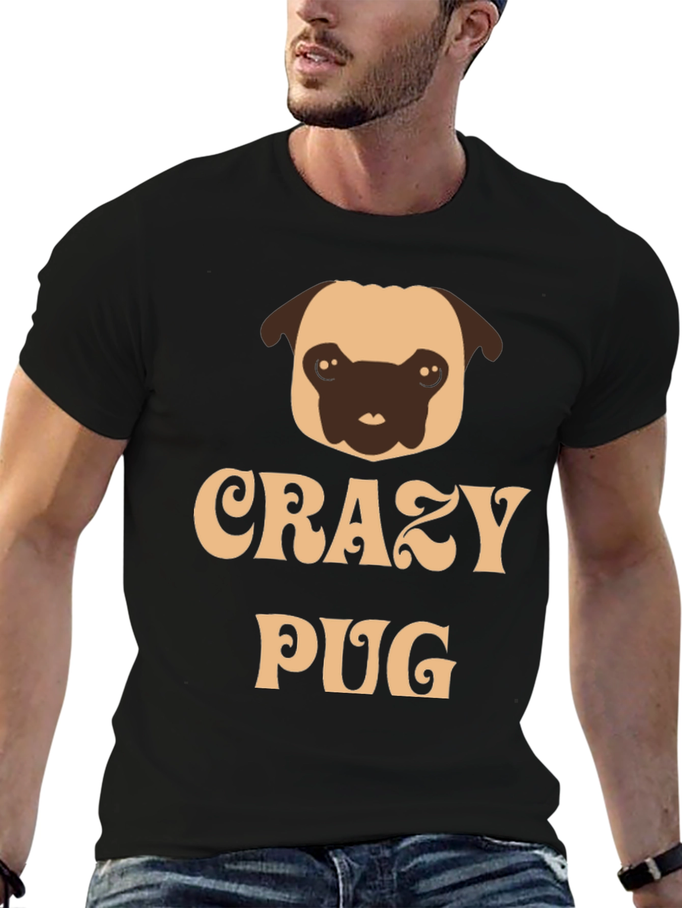 Crazy Pug Graphic Tee