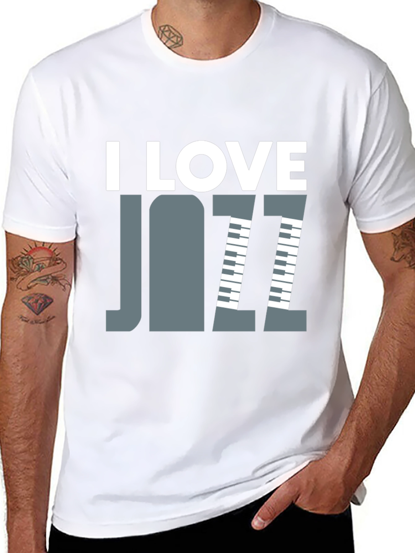 I Love Jazz T-Shirt - Music Lover Tee