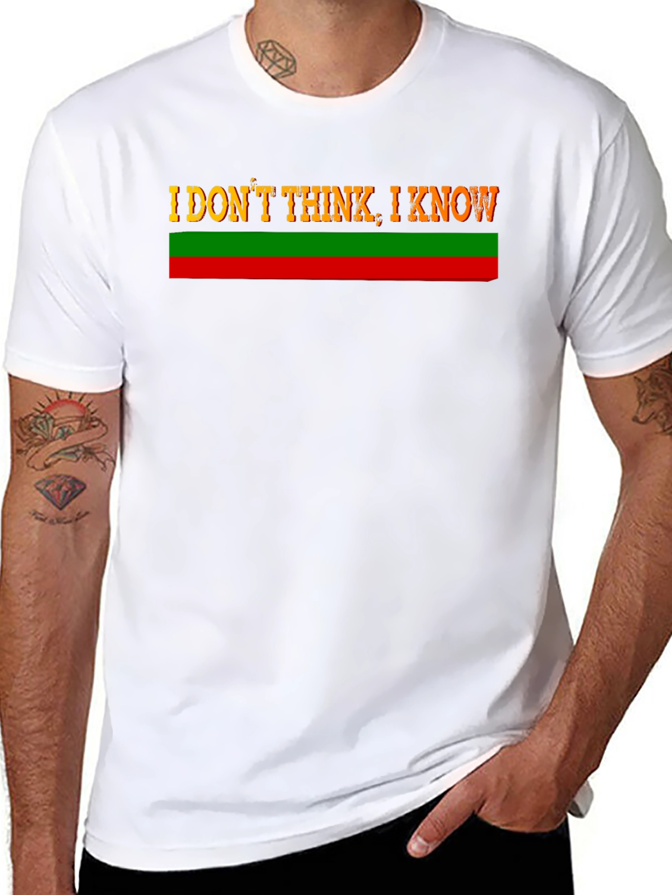 I Dont Think I Know Black T-Shirt