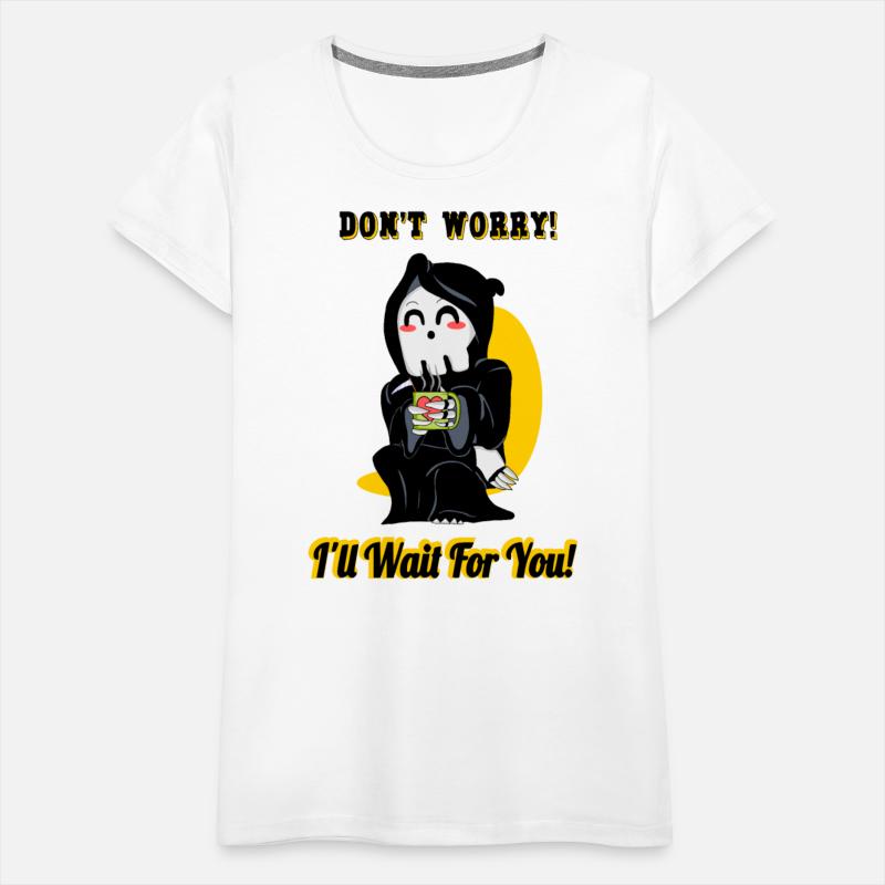Grim Reaper Cartoon Death Cute Funny Joke Design